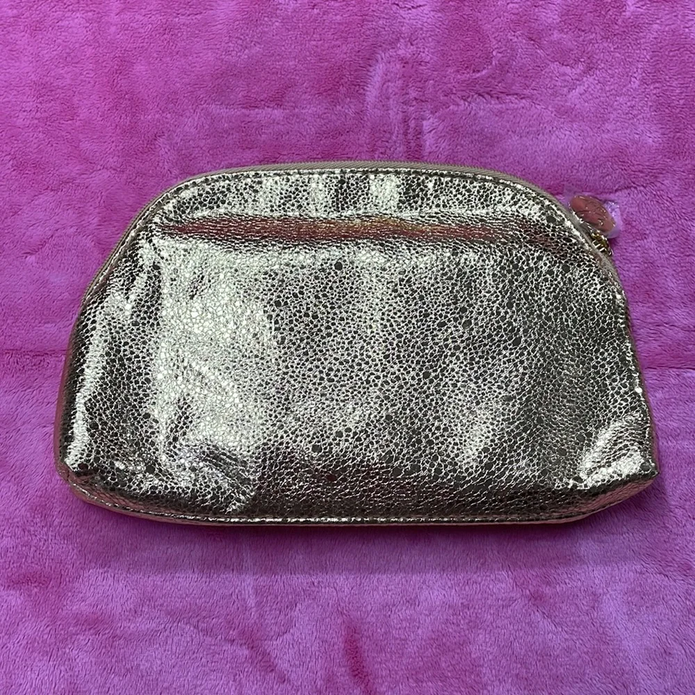 Estee Lauder Gold Cosmetic Bag & Mirror NWOT - Picture 2 of 6